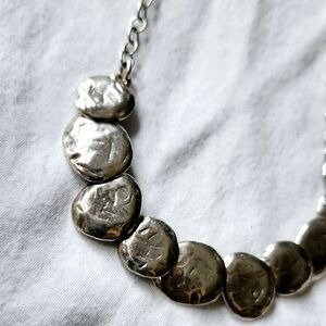 SILPADA Sterling Silver 'Still Shining' hammered disc necklace